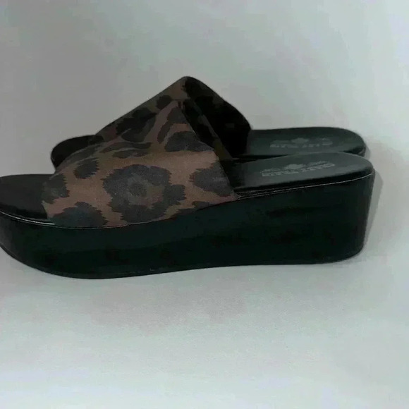 90s Platty Crazy Train Leopard Platform Sandals Size 10 Brown / Women’s - Picture 10 of 10